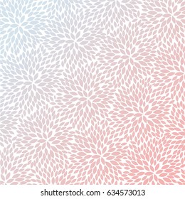 Blue and Peach Abstract Floral Background - vector illustration eps10