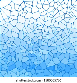 Blue pebbles, pebbles, tiles. Modern colorful poster. Art design for your design project. Vector illustration EPS10.