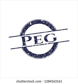 Blue Peg distress rubber texture