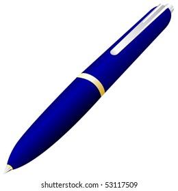 Blue pen