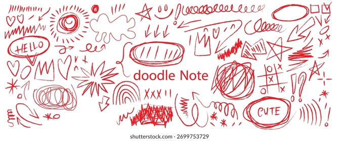 Caneta azul rabiscar e doodle coleção. Linhas de caneta azuis, setas e rabiscos no plano de fundo do bloco de anotações de grade. Crayon desenhado nota doodles para diagrama desenhado à mão, infográfico e registro em log.
