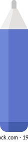 Blue pencil, illustration, vector on a white background