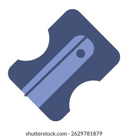 Ícone azul do apontador. Ilustração vetorial