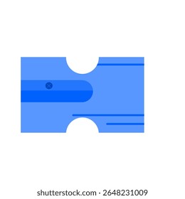 Ícone de Ilustração de Apontador de Lápis Azul