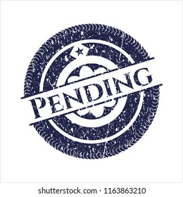 Blue Pending rubber grunge seal