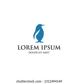 blue penguin logo vector