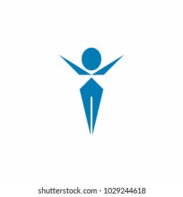 Blue People Logo Stock Vector (Royalty Free) 1029244618 | Shutterstock