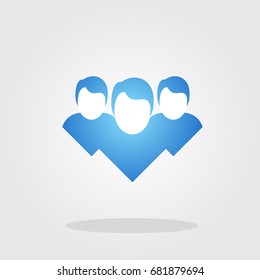 blue people symbol 