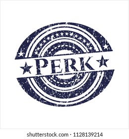 Blue Perk with rubber seal texture