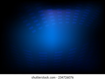 Blue perspective background design