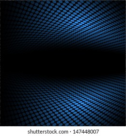 blue perspective dotted background design