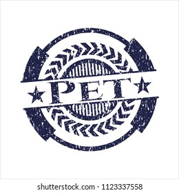 Blue Pet with rubber seal texture