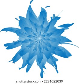 Blue Petal Vector Abstraction BG

