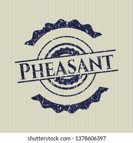 Blue Pheasant rubber grunge texture seal