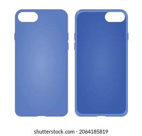 Blue phone case. vector illustration