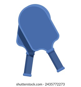 Blue pickleball icon cartoon vector. Sport game. League ball tennis