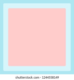 Blue picture frame with pink background