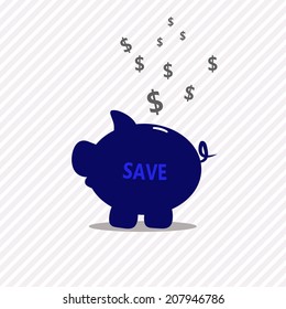 Blue Pig saving money