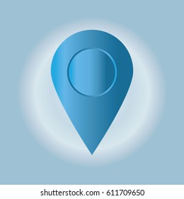 blue pin point map