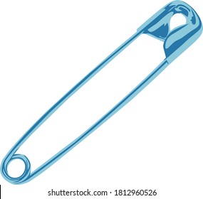 Blue pin vector suitable for icon 