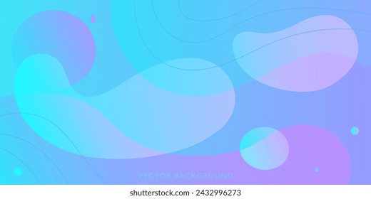 Blue and Pink Abstract Background With Circles