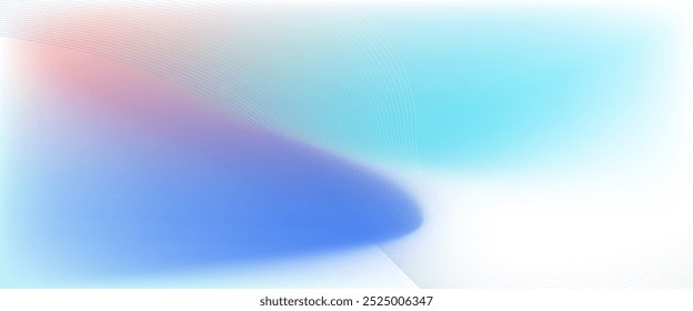 Um plano de fundo abstrato azul e rosa com uma forma curva