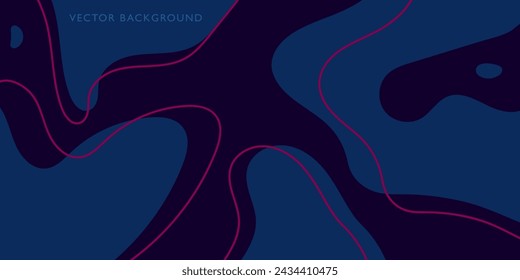 Blue and Pink Abstract Background With Lines