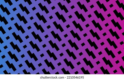 blue and pink abstract background with seamless pattern. geometric style - stock vector.