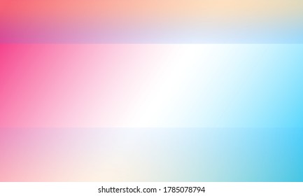 Diseño de afiches de vacaciones con fondo azul y rosa borroso abstracto.