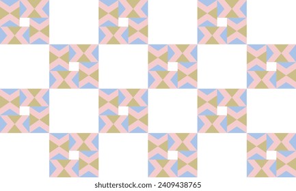 blue and pink abstract checkered background seamless repeat patterns, replete image patter design for fabric printing or background wallpaper, chessboard