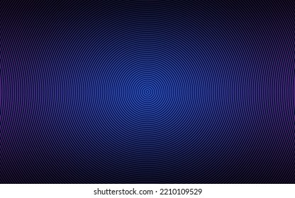 Blue and pink abstract circle background. Black circles on grey background with colorful gradient. Simple geometric pattern