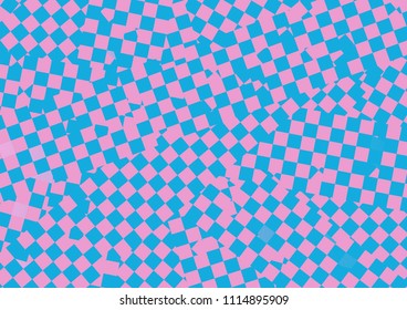 Blue and pink abstract concept squares vector background