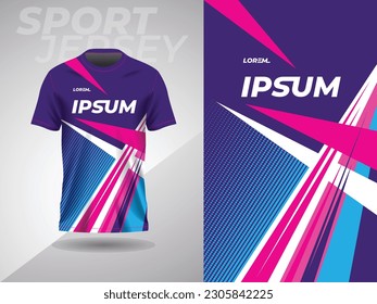 blue pink abstract sports jersey football soccer racing gaming motocross cycling running