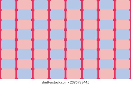 fondo de color azul y rosa a cuadros sin inconvenientes, diseño de patrones de imagen para impresión de tela o fondo de fondo, columna de tiras verticales