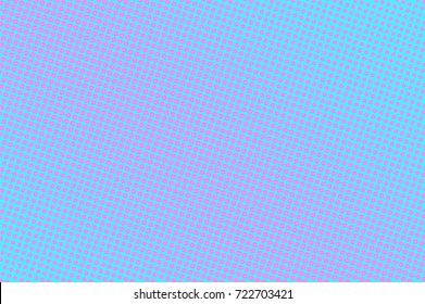 Blue and pink dotted halftone vector background. Winter seasonal banner template. Vintage dotted pattern. Diagonal dotted gradient. Pop art design. Grungy halftone texture. Violet blue background