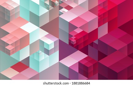 
Blue pink geometric abstract background design template for websites in business style, presentation