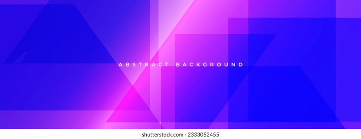 Fondo abstracto geométrico azul y rosa. Diseño de banner de ilustración vectorial.