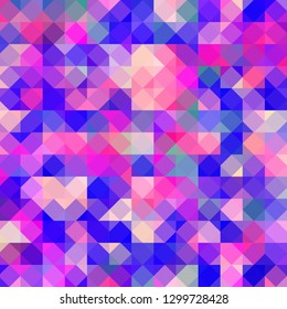 blue and pink geometric background. mosaic style