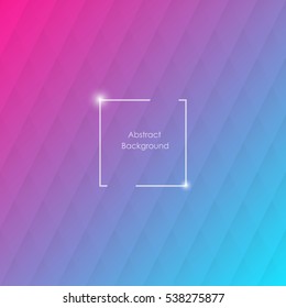 Blue and pink geometric background with rhombus. Blurred background, pattern, wallpaper, smooth gradient texture color. Vector illustration.