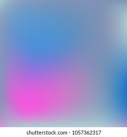 Blue and pink gradient. Abstract blue background. Colorful light design. Soft blurred backdrop. Colorful mesh background. Abstract modern style. Plain mesh illustration. Multicolor smooth background.