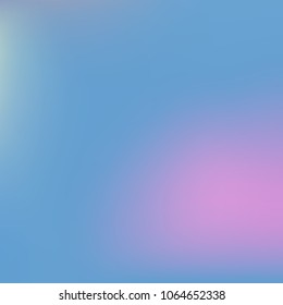 Blue and pink gradient. Abstract blue background. Colorful light design. Soft blurred backdrop. Colorful mesh background. Abstract modern style. Plain mesh illustration. Multicolor smooth background.