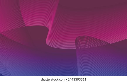 Blue pink gradient abstract geometry wave line stripe minimalist background wallpaper