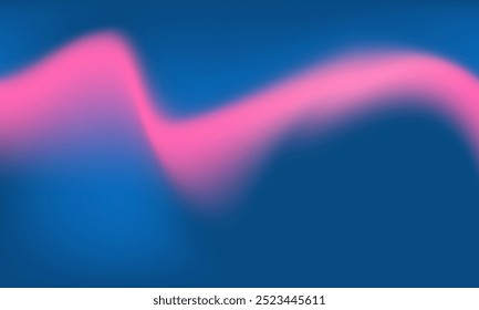 Blauer und rosa Farbverlauf-Hintergrund. Gebogene unscharfe Textur Design für digital, Banner, Web, Poster, Werbung, Druck, Oberfläche, Kulisse, Header, Gruß, Einladung, Feier, Dekor, Anzeige