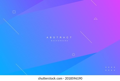 Blue pink gradient background with line