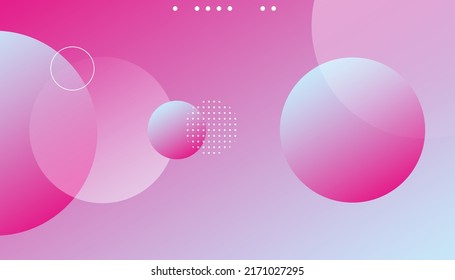 Blue and pink gradient geometric background. geometric gradient circle. Dynamic shapes composition and elements. Modern design in Eps10 vector illustration 