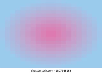 Blue and pink gradient geometric pixelated background. Vector background. Abstract Blue and pink mosaic background.