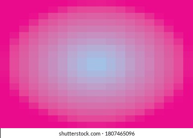 Blue and pink gradient geometric pixelated background. Vector background. Abstract Blue and pink mosaic background.