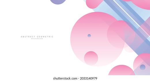 Blue and pink gradient geometric shape background