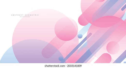 Blue and pink gradient geometric shape background
