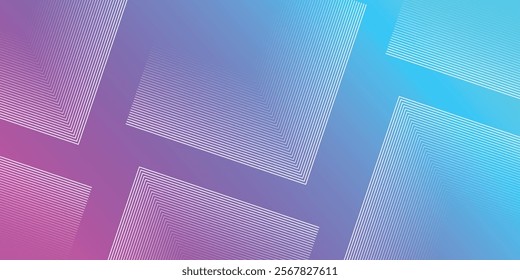blue and pink gradient geometric shape background